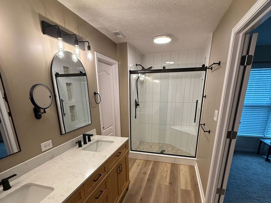 Bathroom after Ridgeworks Construction remodel — Brownsburg, IN